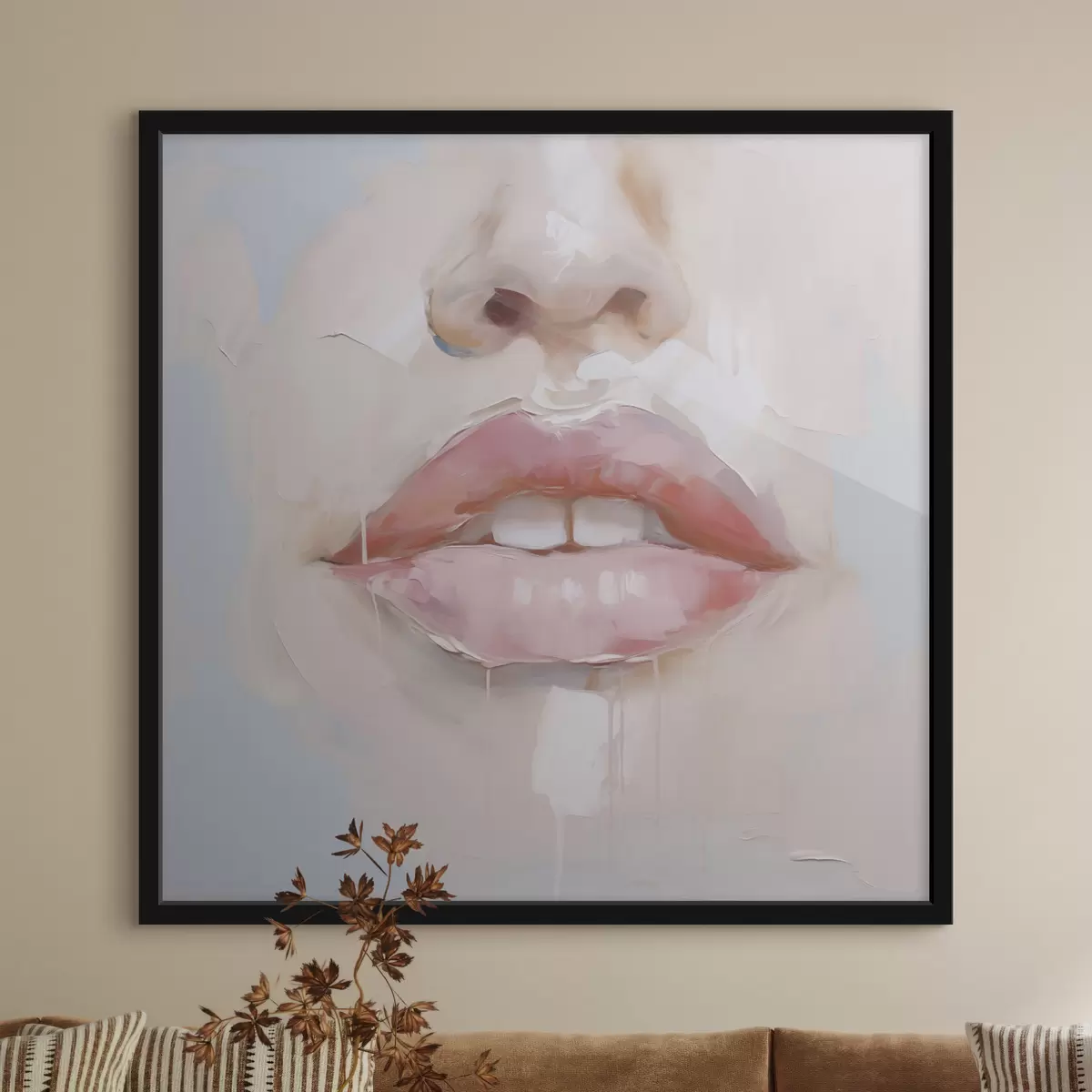 Plakat Huuled, maali imitatsioon f51138
