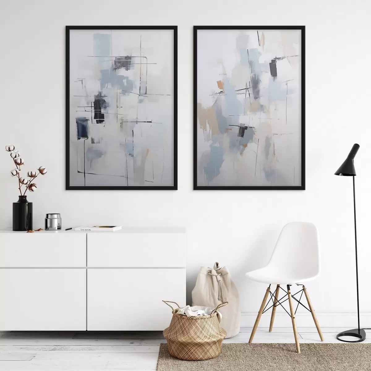Plakat Kaootiline abstraktsioon, maalikunsti jäljendamine d31095