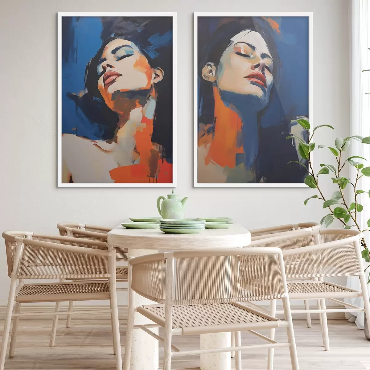 Plakat Magav tüdruk, maali imitatsioon d31101