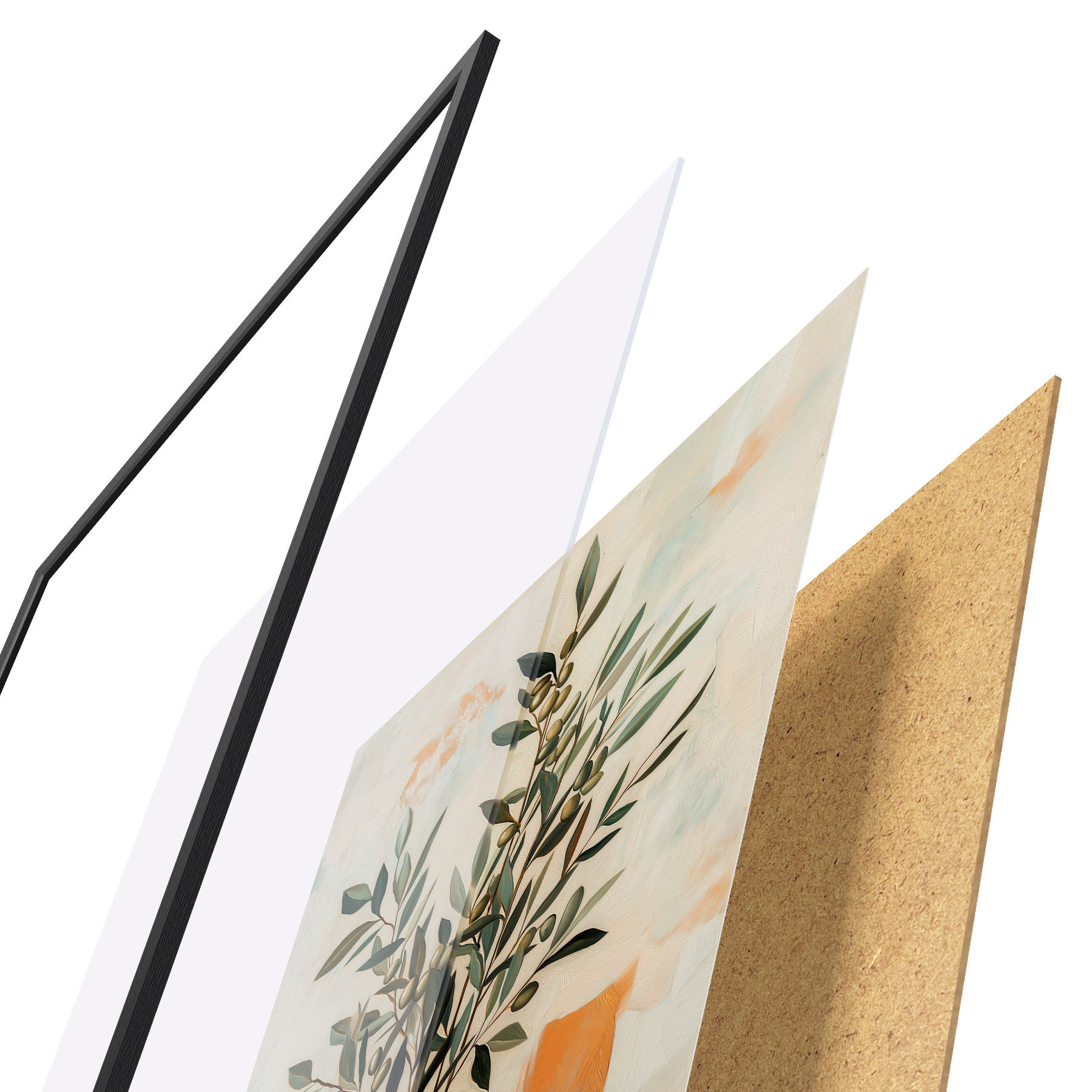 Plakat Oliivipuuoksad vaasis f51047