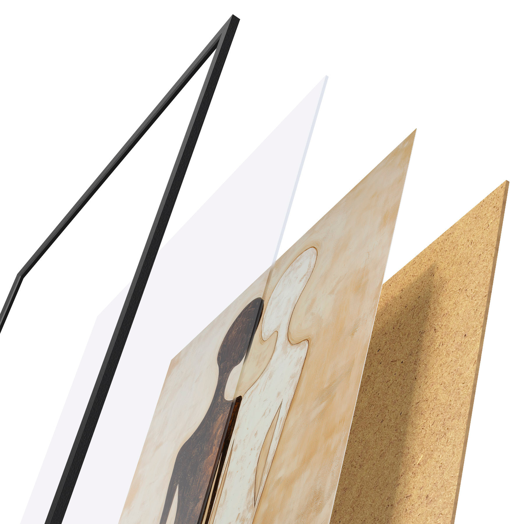 Plakat Abstraktsed siluetid f51059