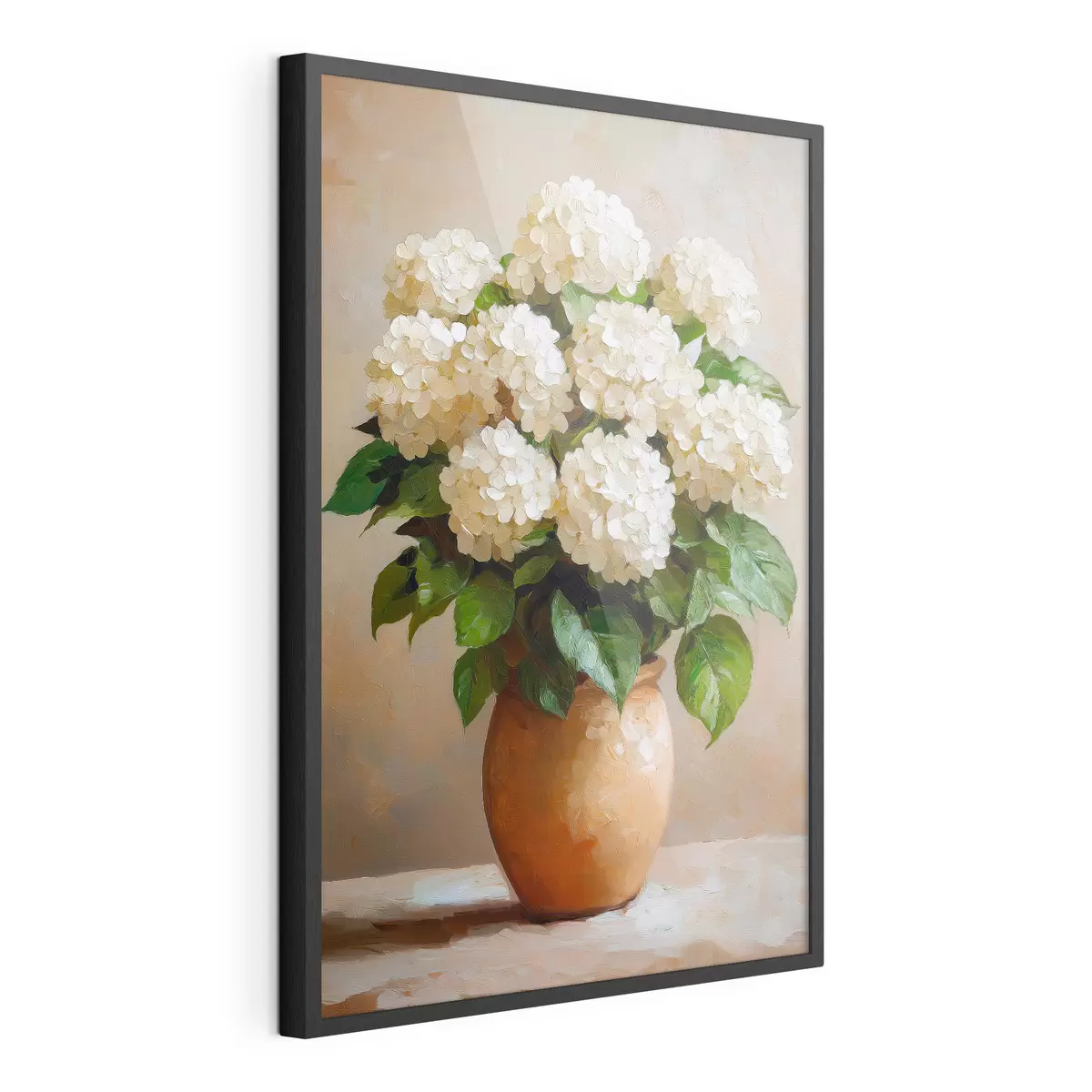 Plakat Valged hortensiad f51062