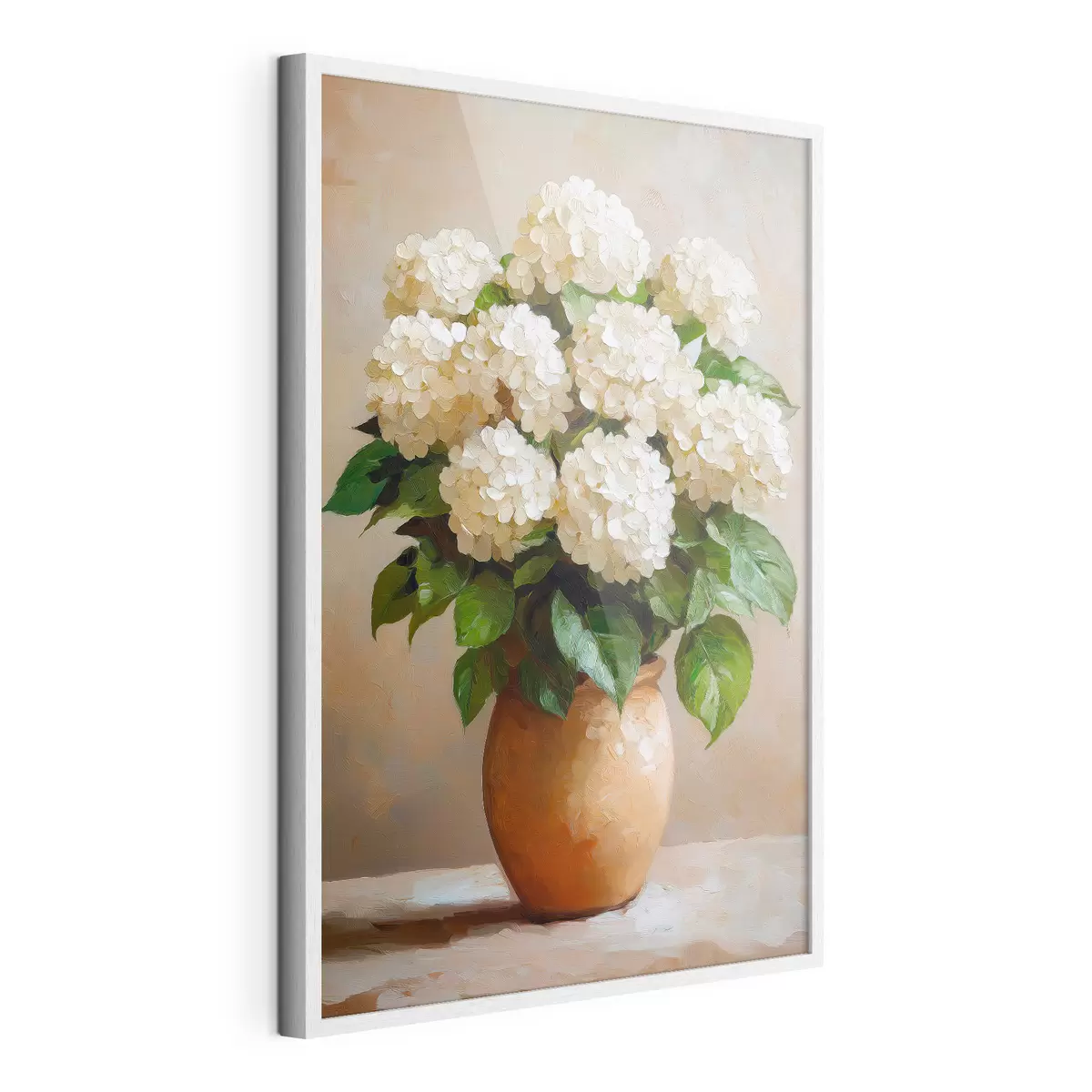 Plakat Valged hortensiad f51062