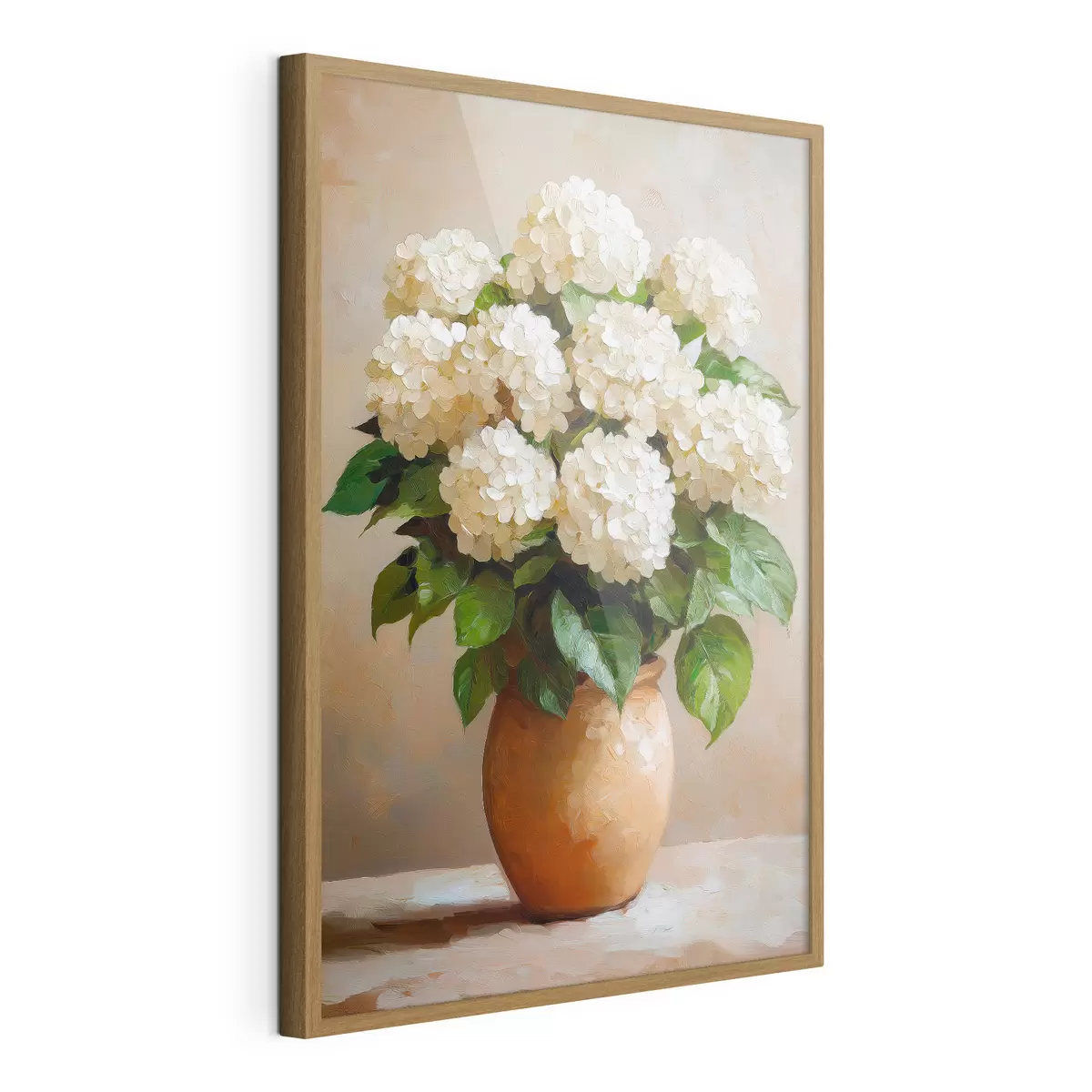 Plakat Valged hortensiad f51062