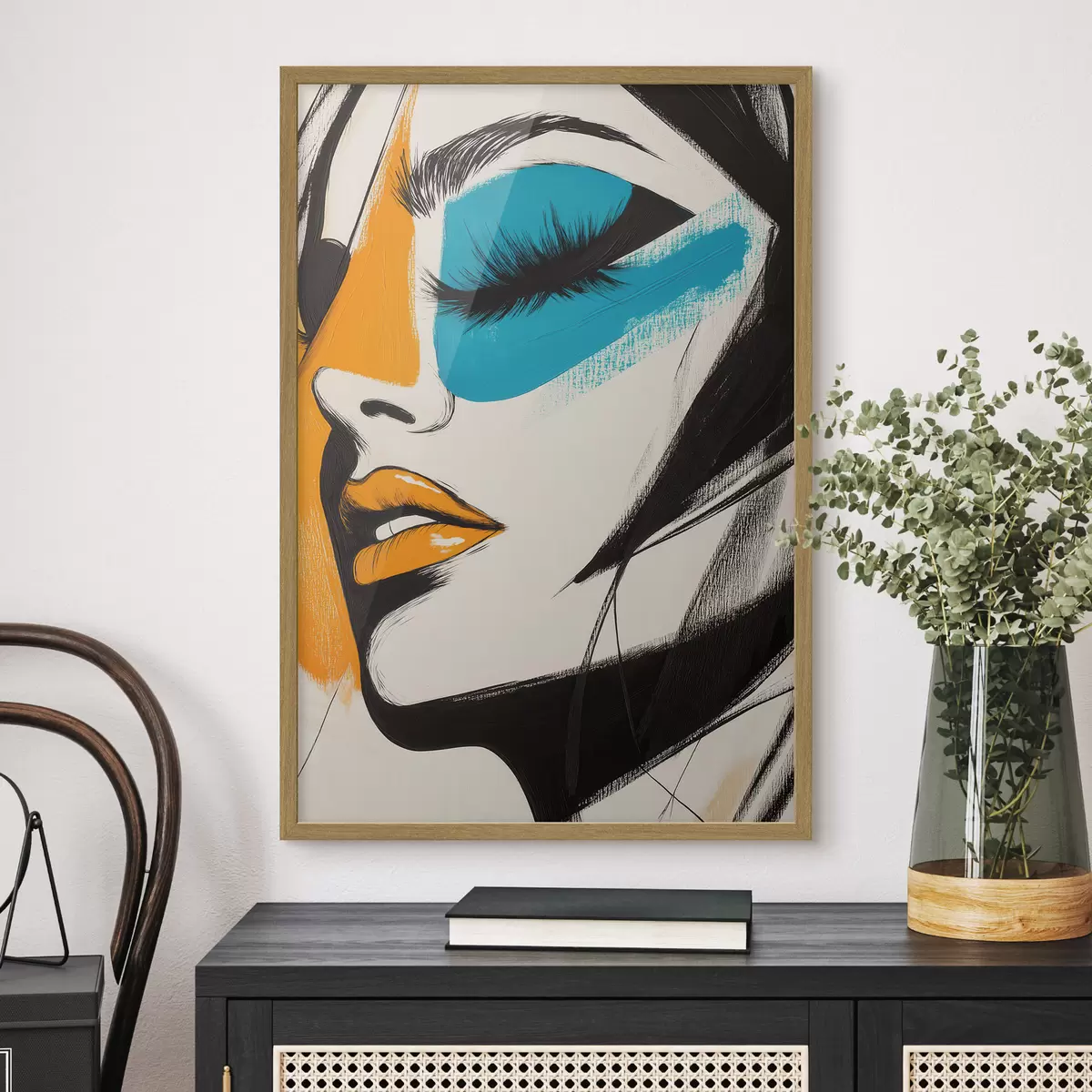 Plakat Näod maalil f51065
