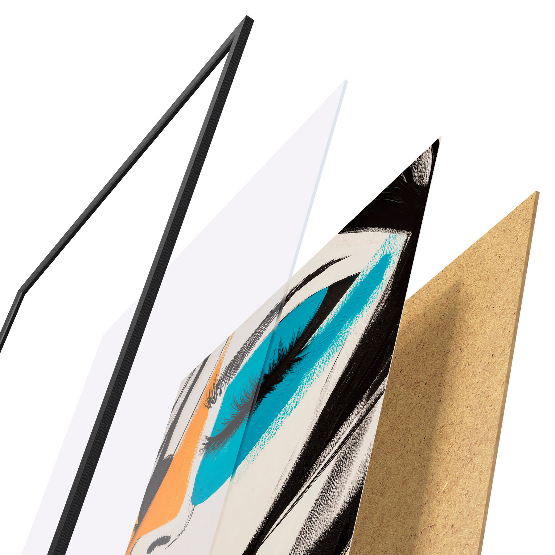 Plakat Näod maalil f51065