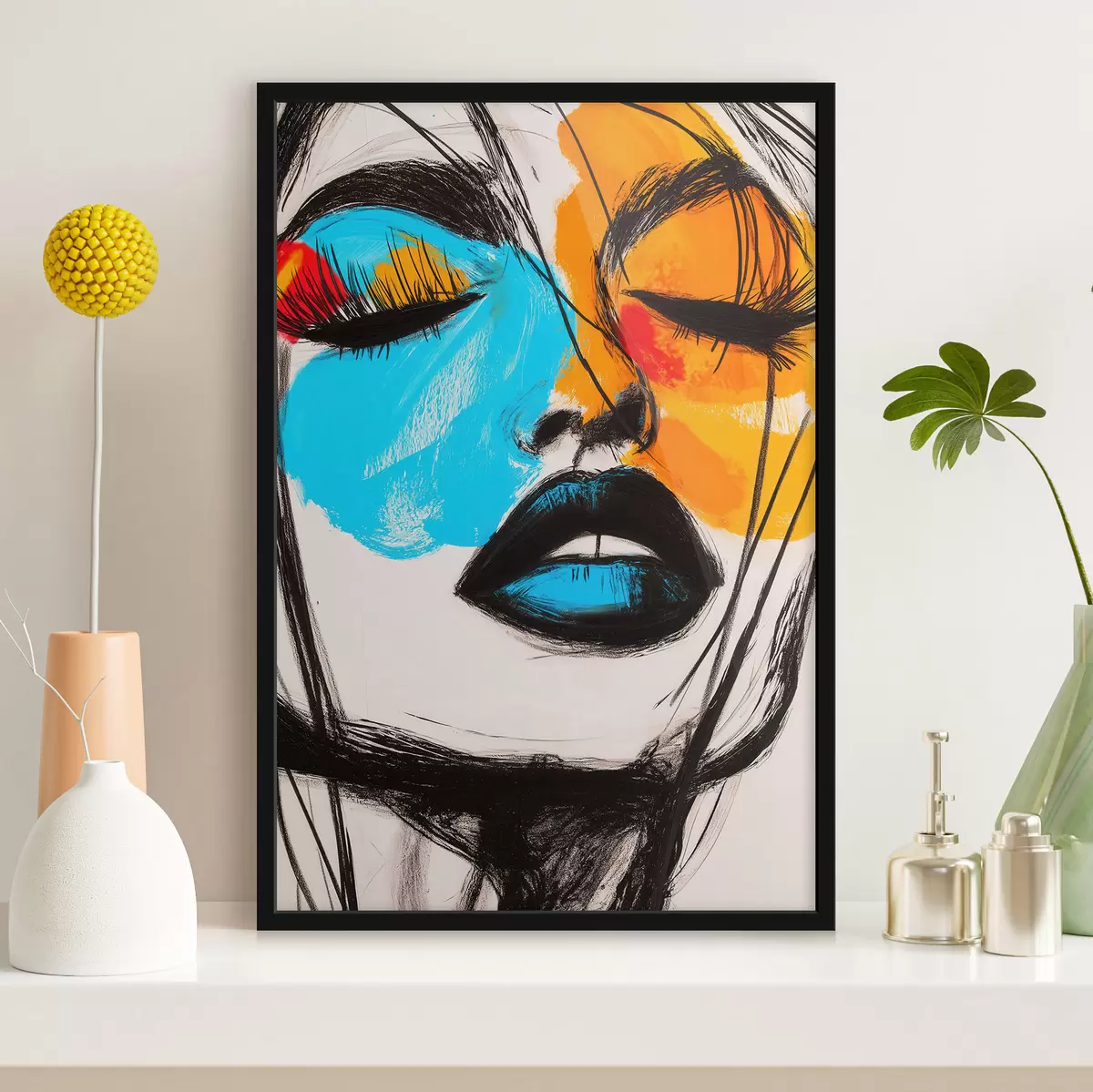 Plakat Näod maalil f51066