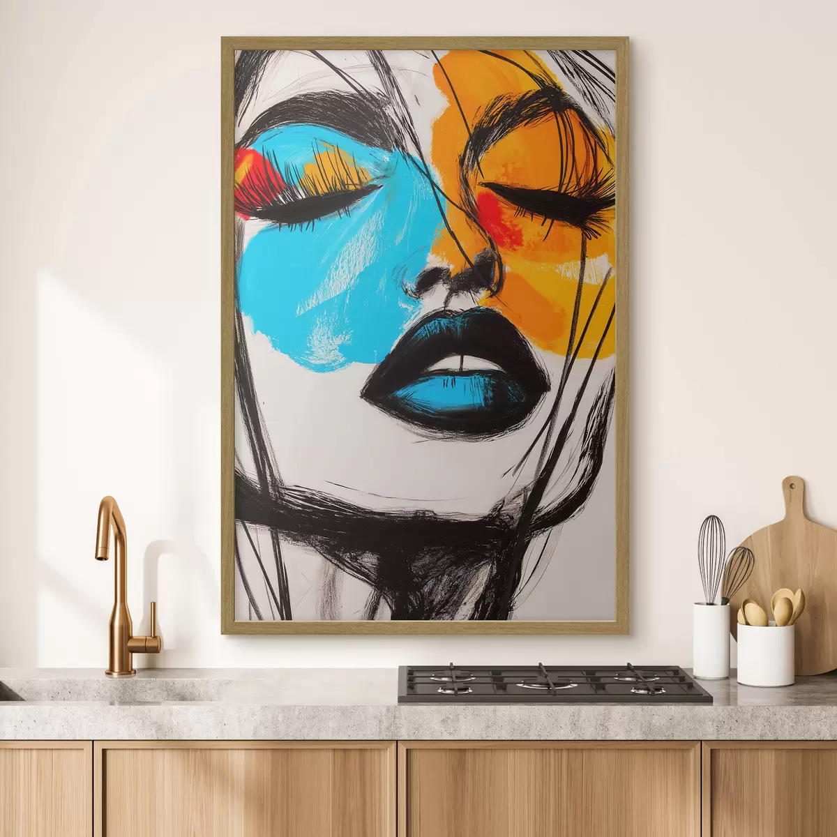 Plakat Näod maalil f51066