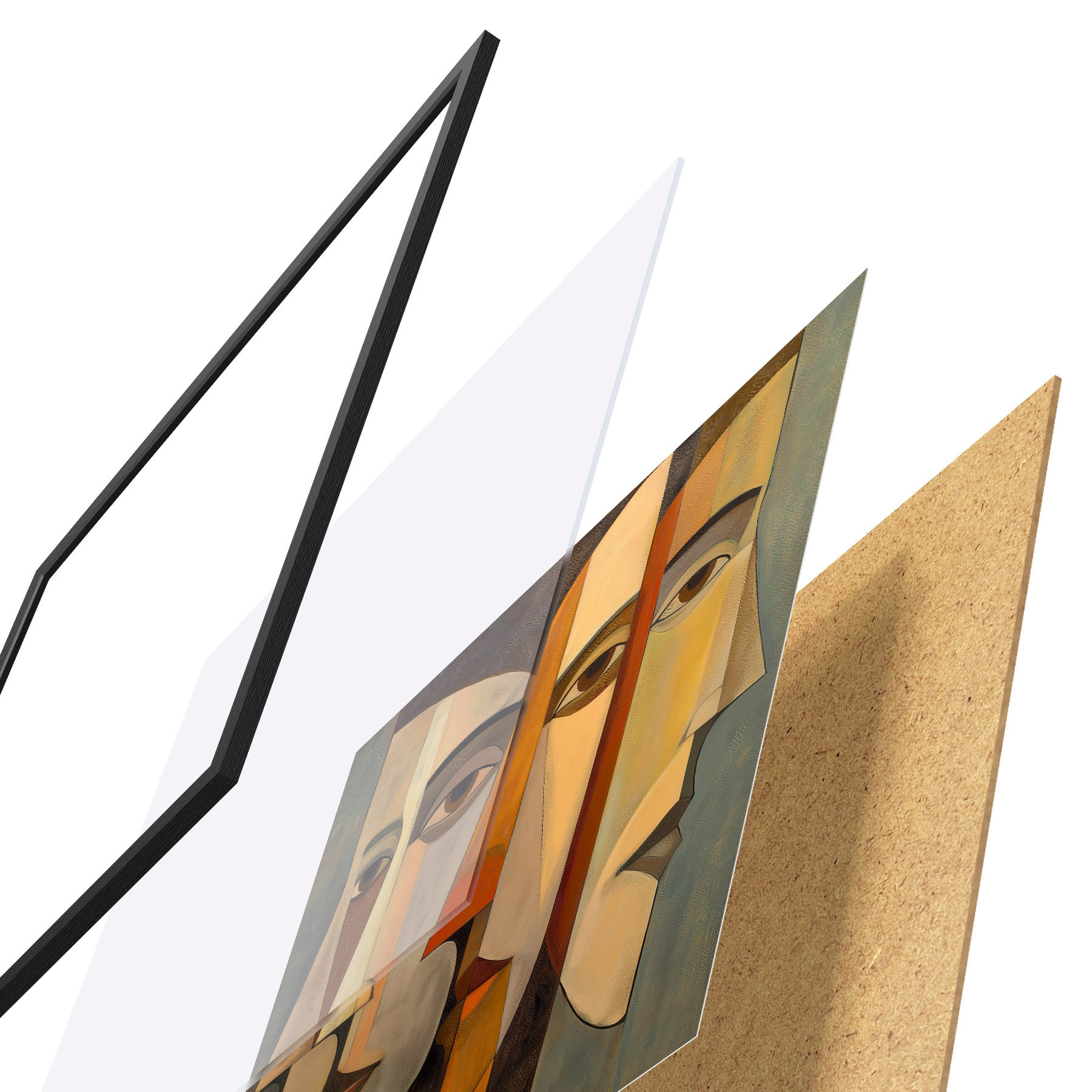 Plakat Abstraktsed näod f51067