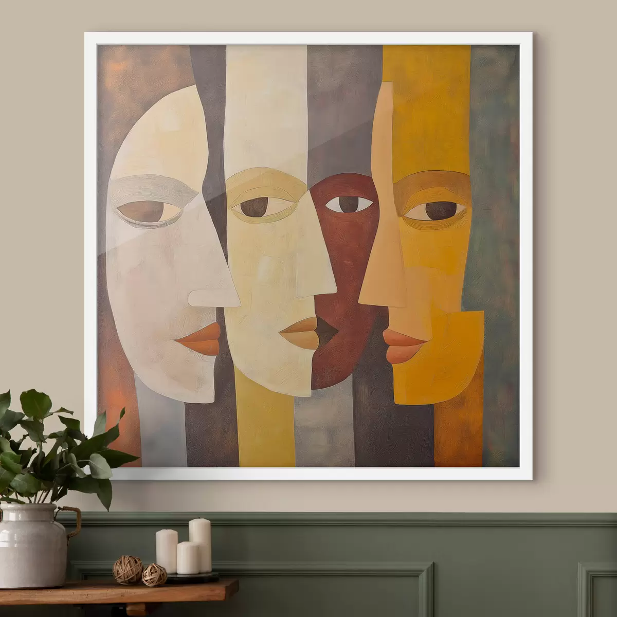 Plakat Abstraktsed näod f51068