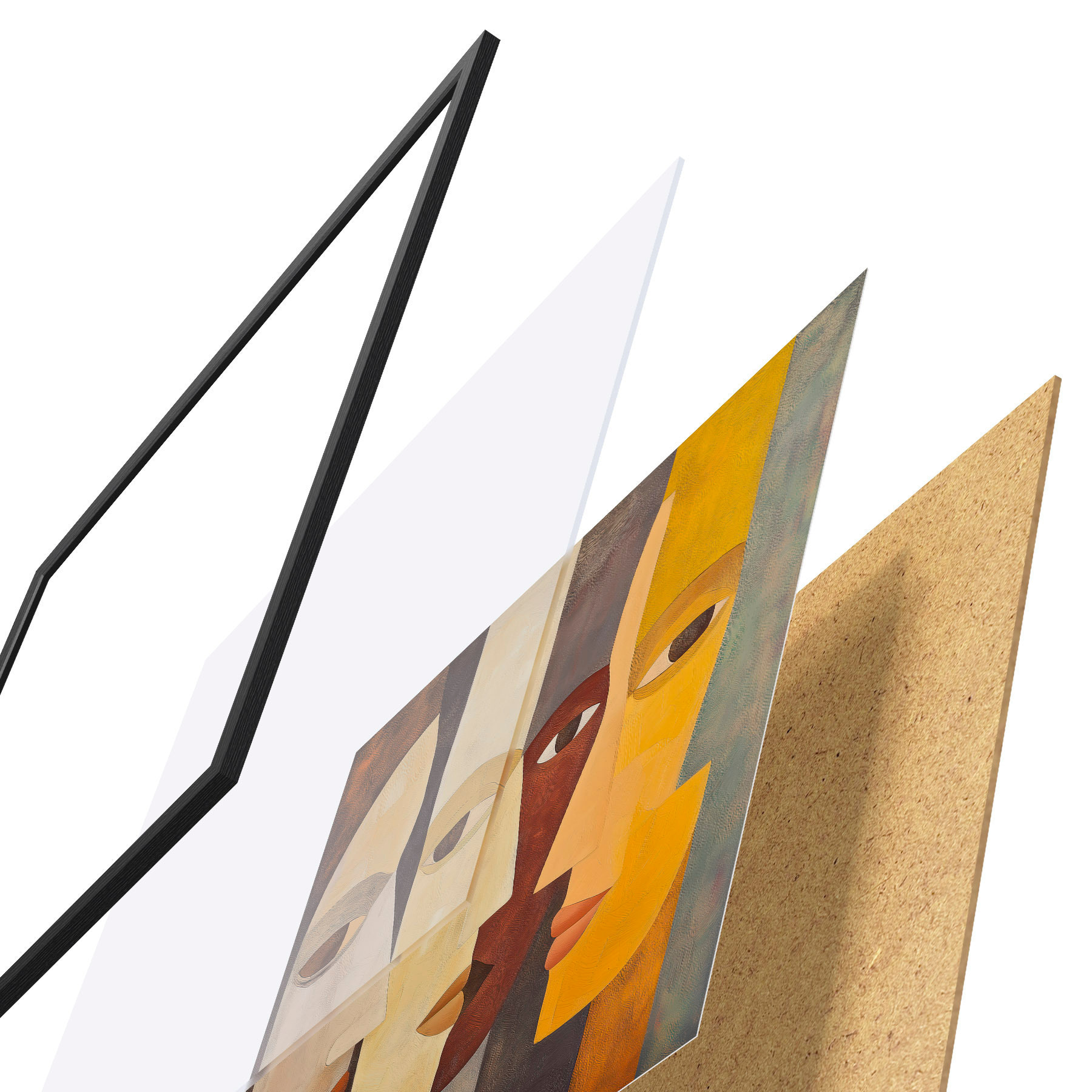 Plakat Abstraktsed näod f51068