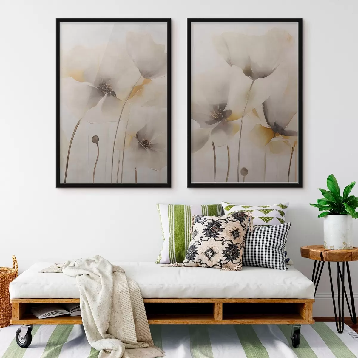 Plakat Õhulised moonid pastelltoonides d31090