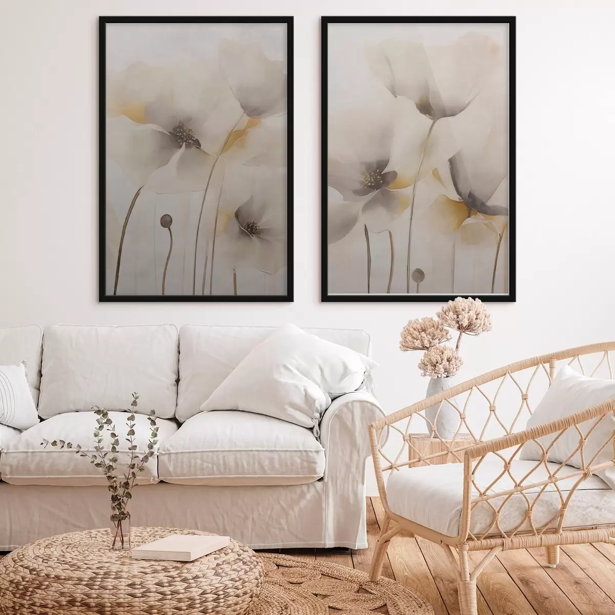 Plakat Õhulised moonid pastelltoonides d31090