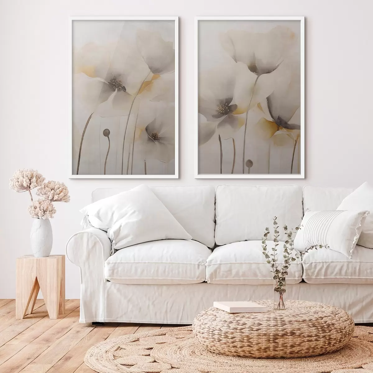 Plakat Õhulised moonid pastelltoonides d31090