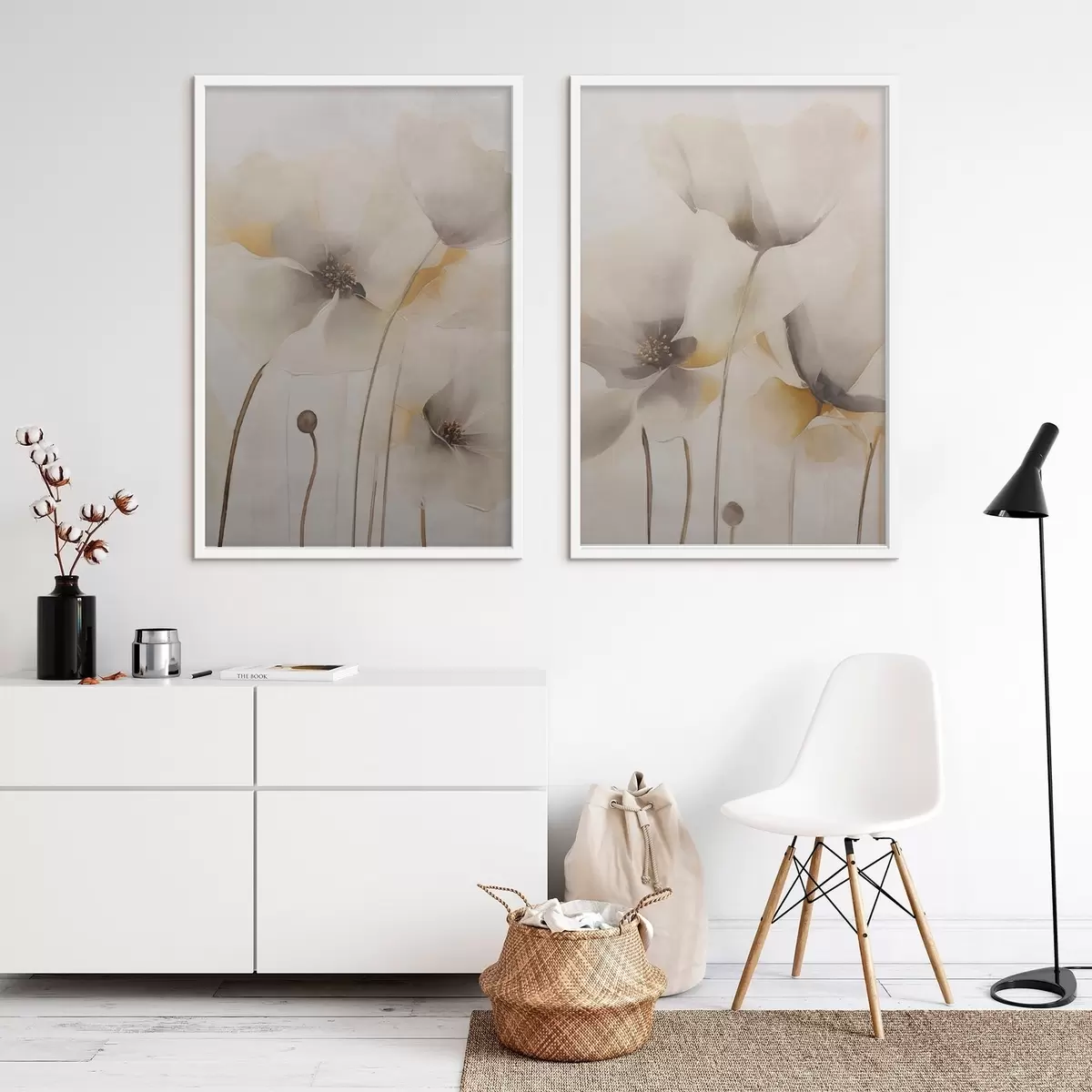 Plakat Õhulised moonid pastelltoonides d31090