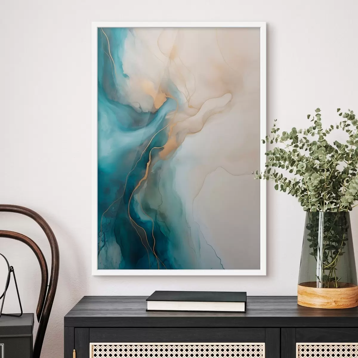 Plakat Azure ja Sand Marble Waves f51082