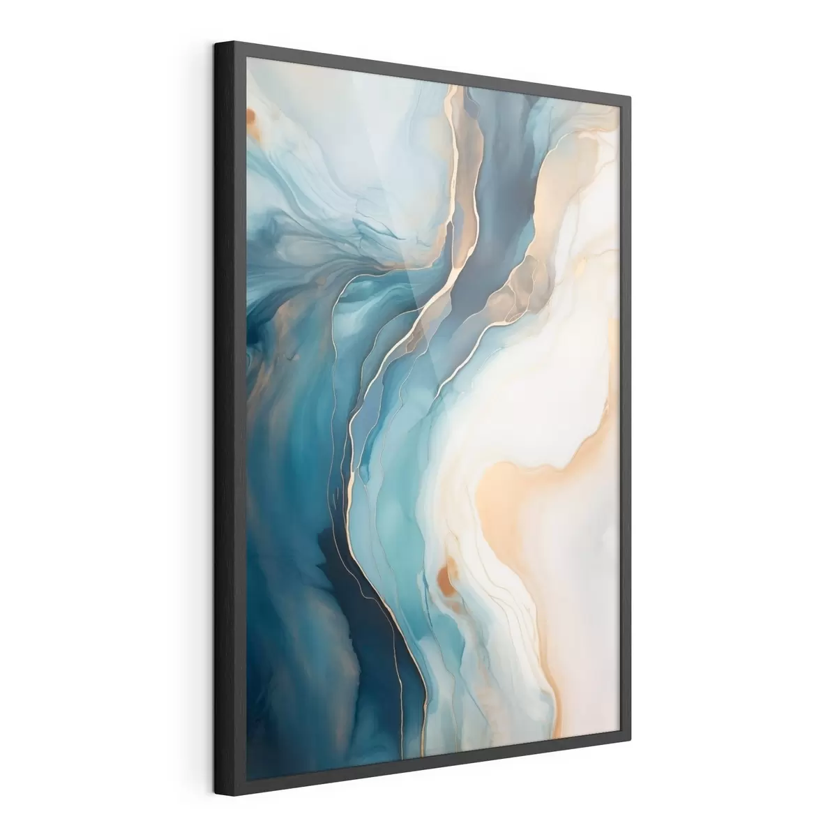 Plakat Smaragdroheline marmor merevaigukollaste soontega f51083