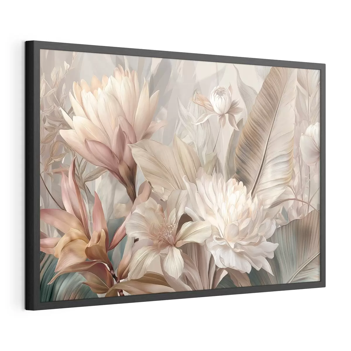 Plakat Eksootiline lillekimp pastelltoonides f51095
