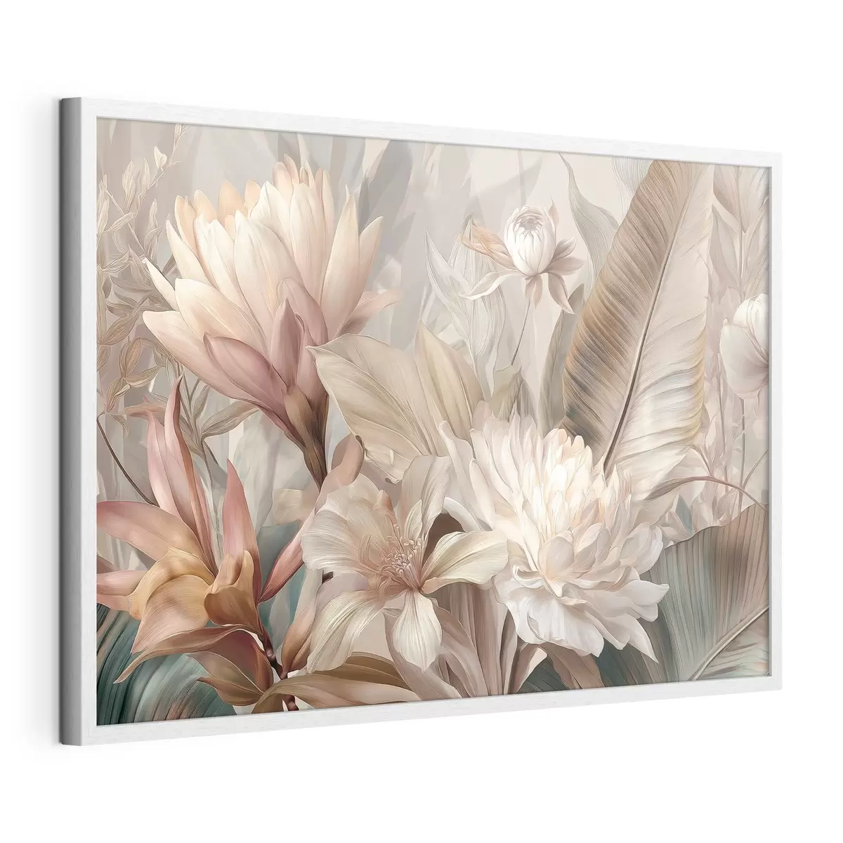 Plakat Eksootiline lillekimp pastelltoonides f51095