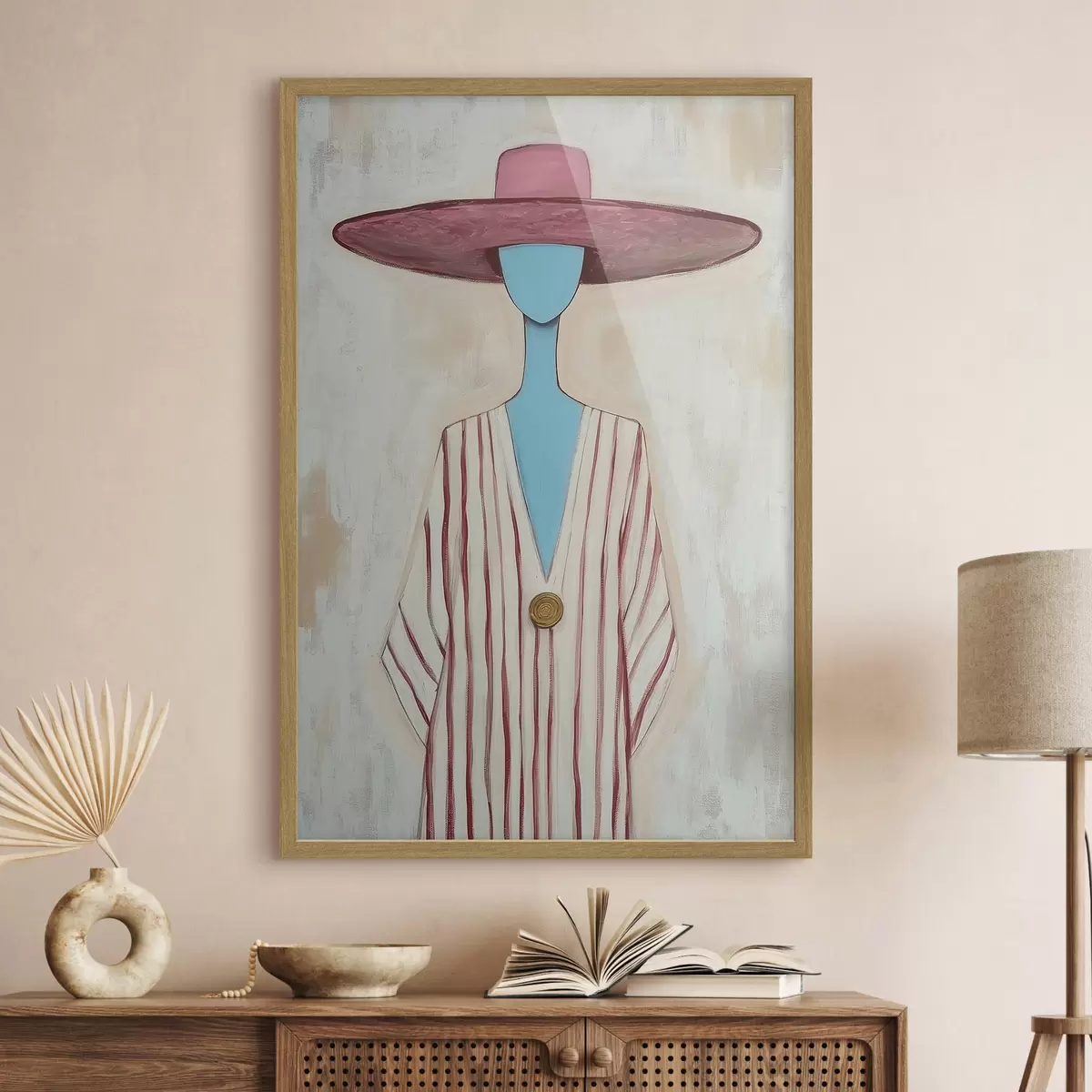 Plakat Maal, millel on kujutatud abstraktne naisfiguur f51152