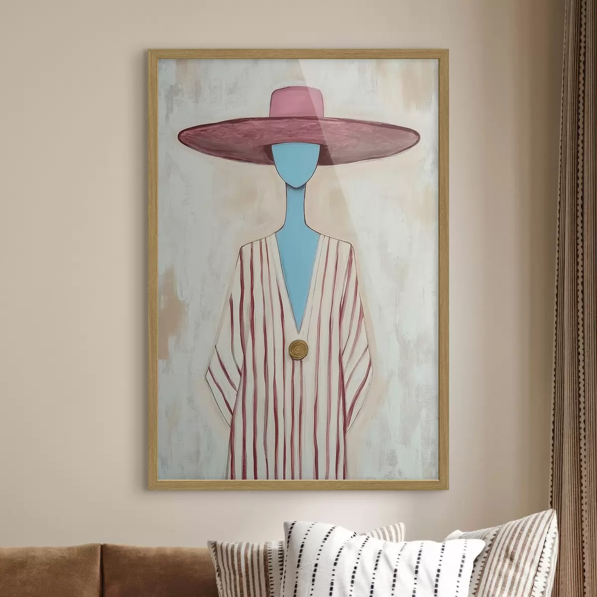 Plakat Maal, millel on kujutatud abstraktne naisfiguur f51152