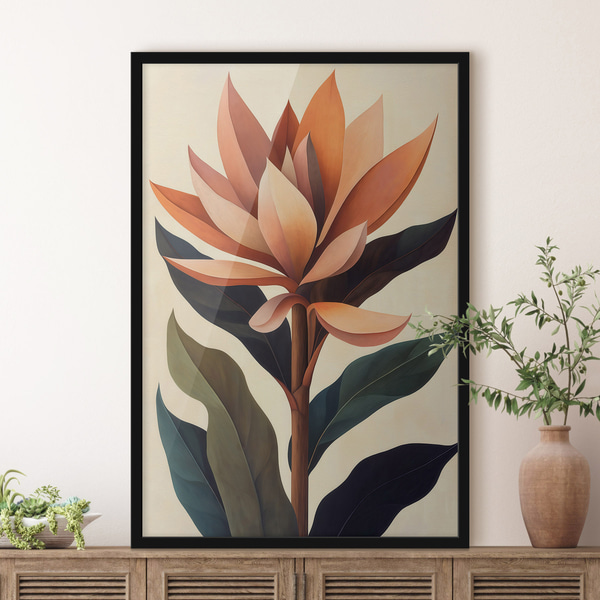 Plakatite Abstraktne lill, Plakatid Unikaalsed, f51155bk : Uwalls