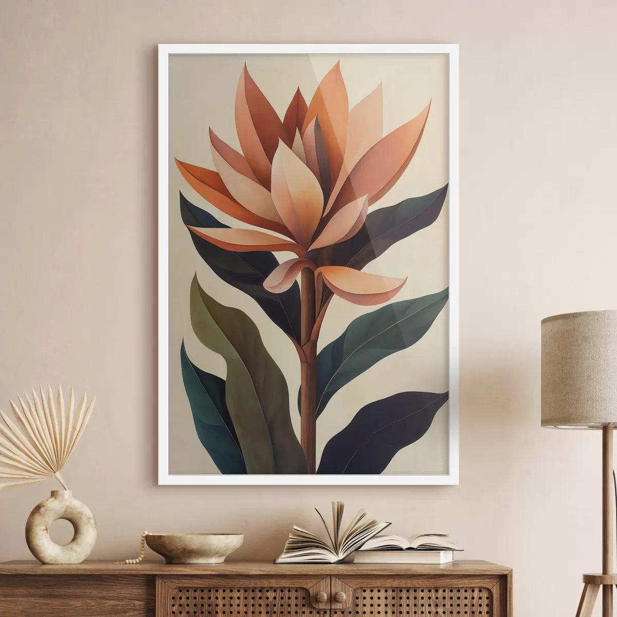 Plakat Abstraktne lill f51155