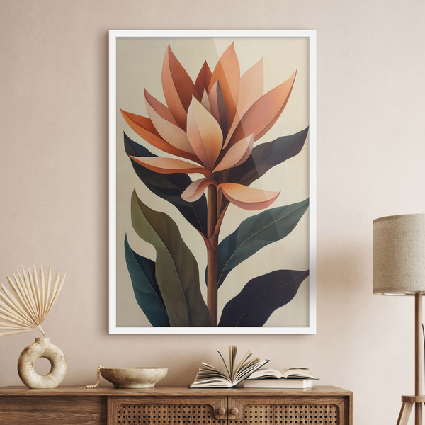 Plakatite Abstraktne lill, Plakatid Unikaalsed, f51155wh : Uwalls