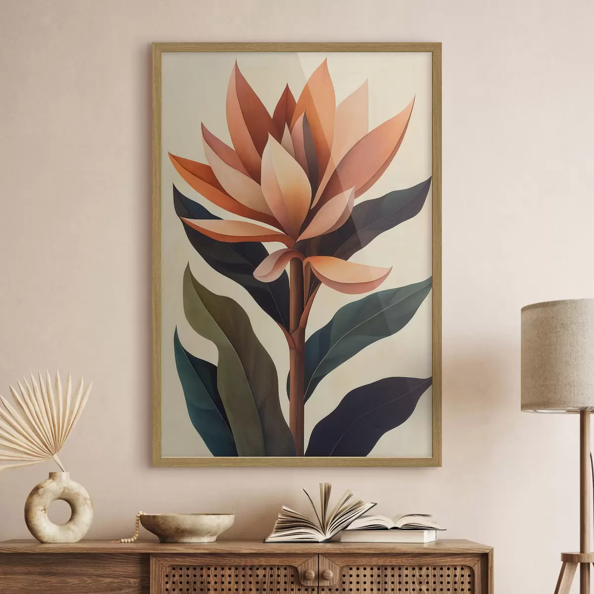 Plakat Abstraktne lill f51155