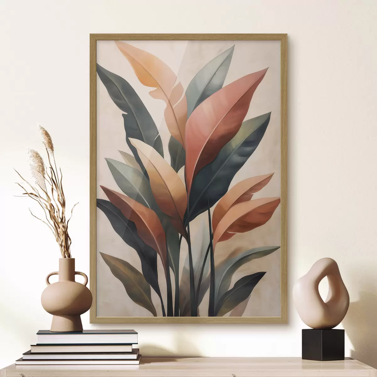 Plakat Abstraktsed lehed f51156