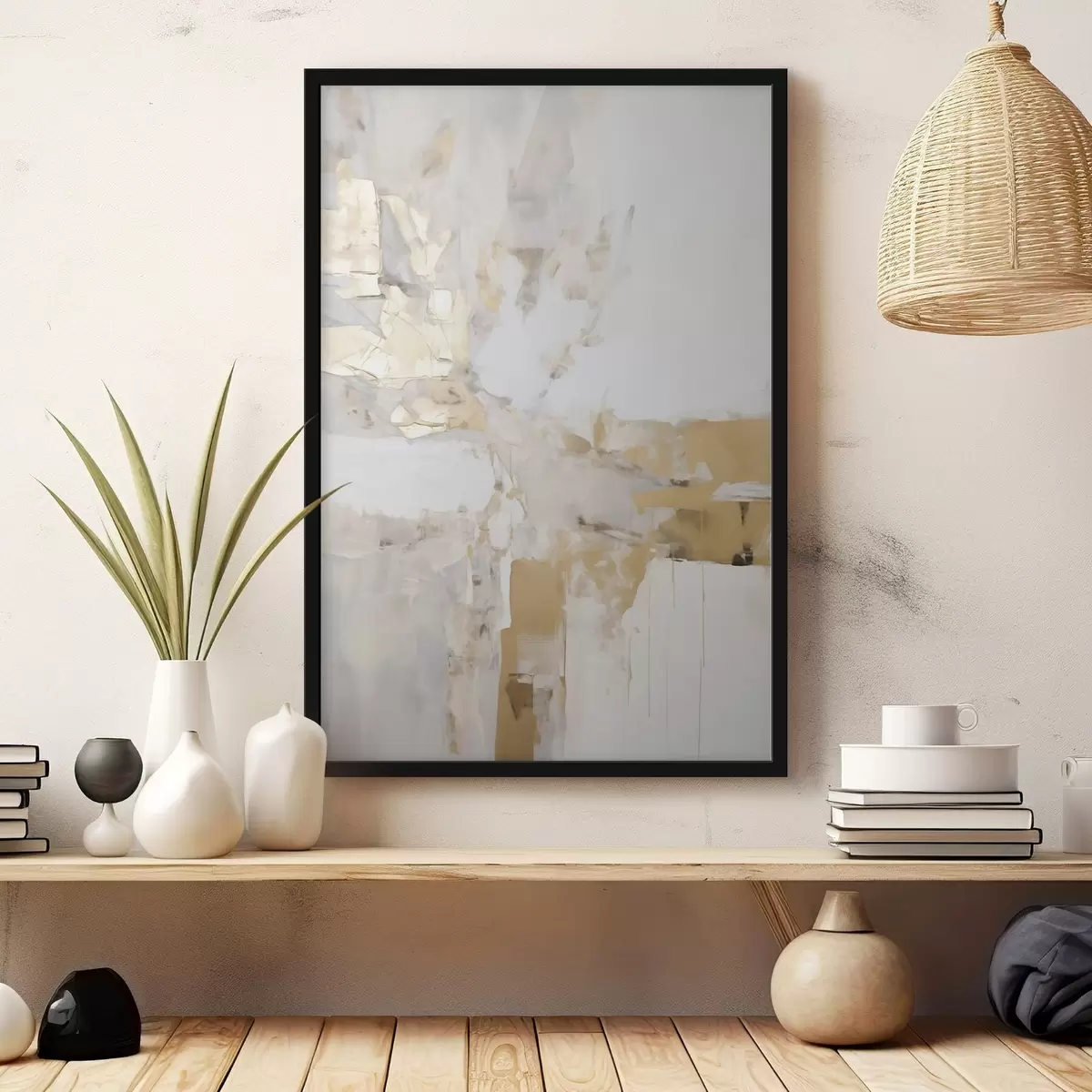 Plakat Minimalistlik abstraktsioon, maali imitatsioon f51163
