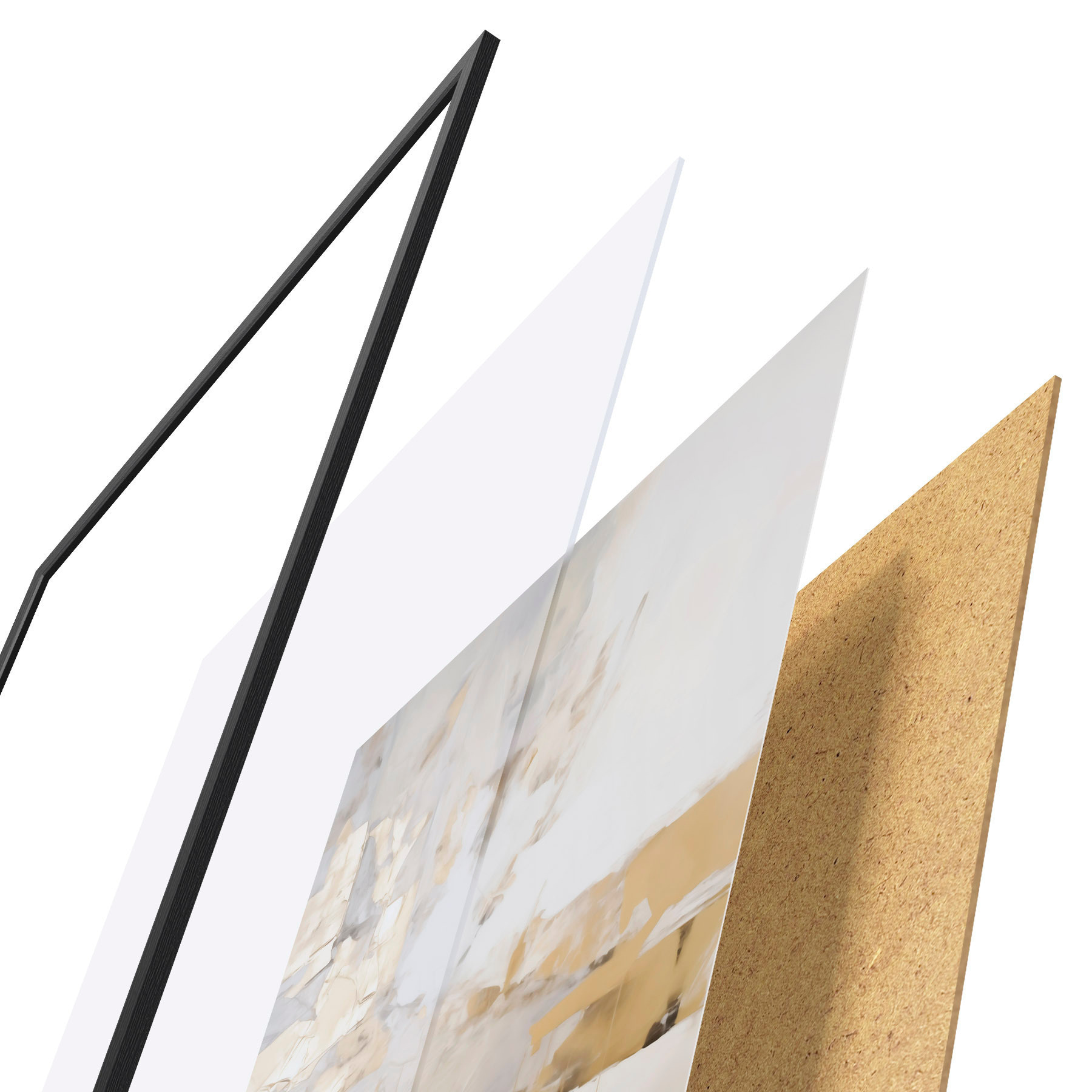 Plakat Minimalistlik abstraktsioon, maali imitatsioon f51163