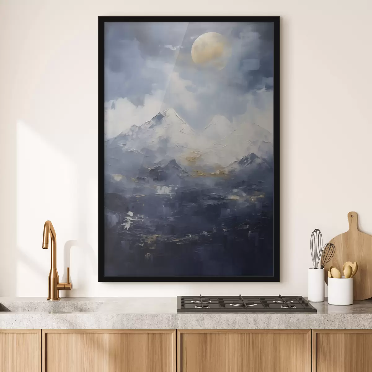 Plakat Öine mägimaastik, maali imitatsioon f51165