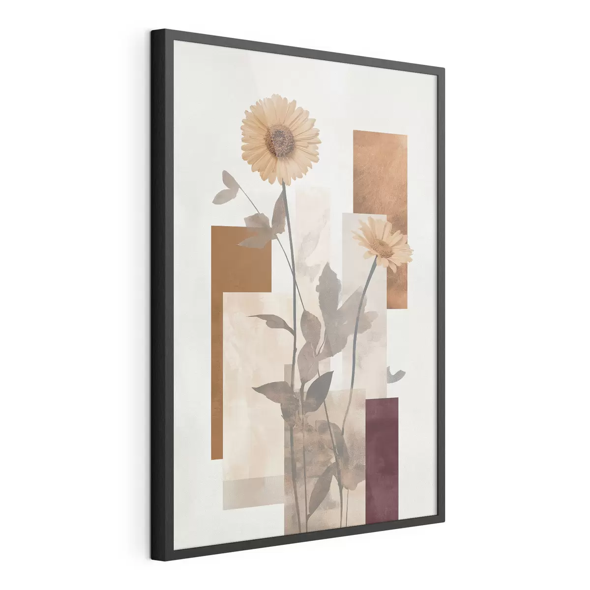 Plakat Lilled ja geomeetrilised kujundid f51179