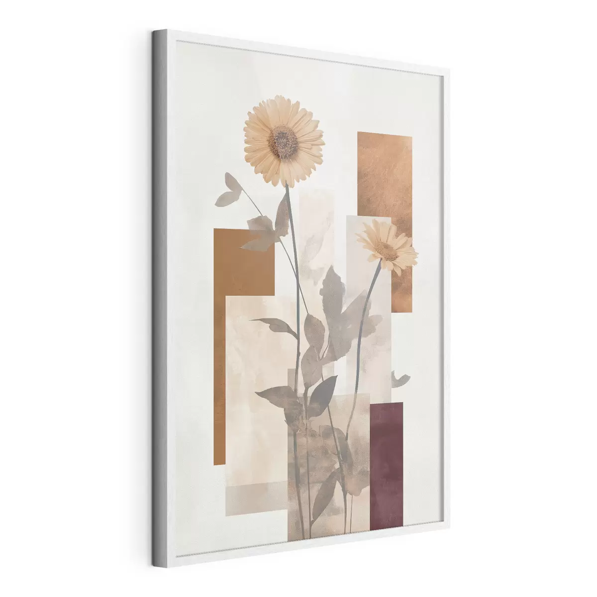 Plakat Lilled ja geomeetrilised kujundid f51179
