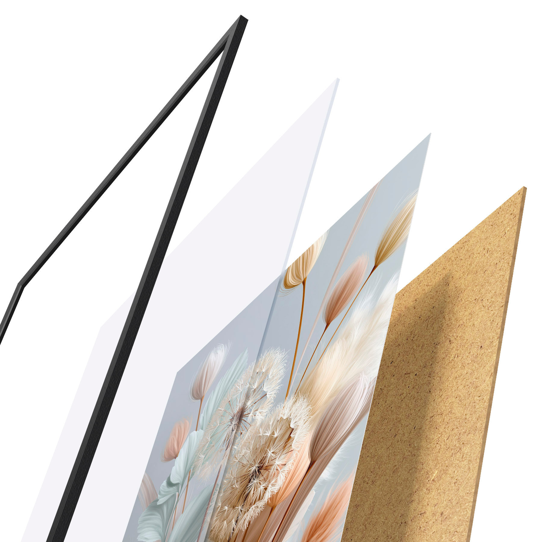 Plakat Õrnad võililled ja looduslilled f51182