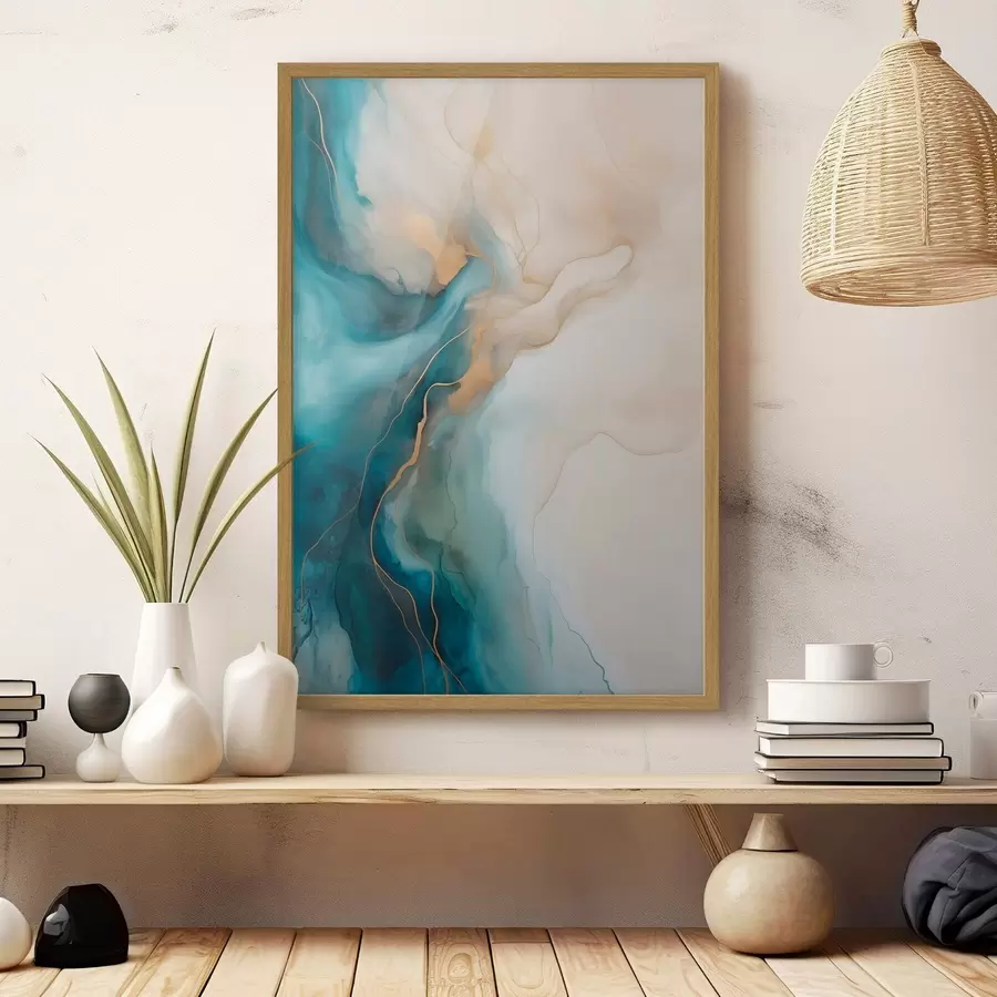 Fototapeedid Azure ja Sand Marble Waves f51082