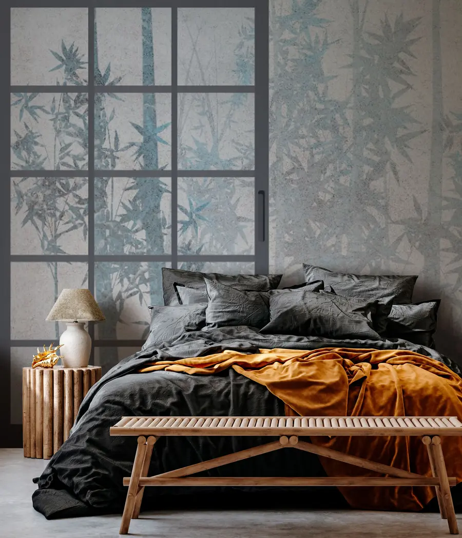 Fototapeedid Bambusest Jaapani traditsiooniline ukse stiil Jaapani stiilis u73365