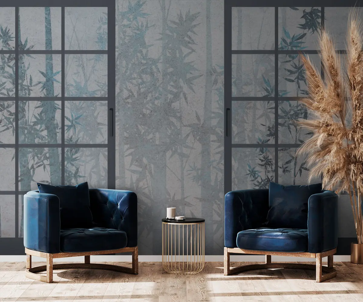 Fototapeedid Bambusest Jaapani traditsiooniline ukse stiil Jaapani stiilis u73365