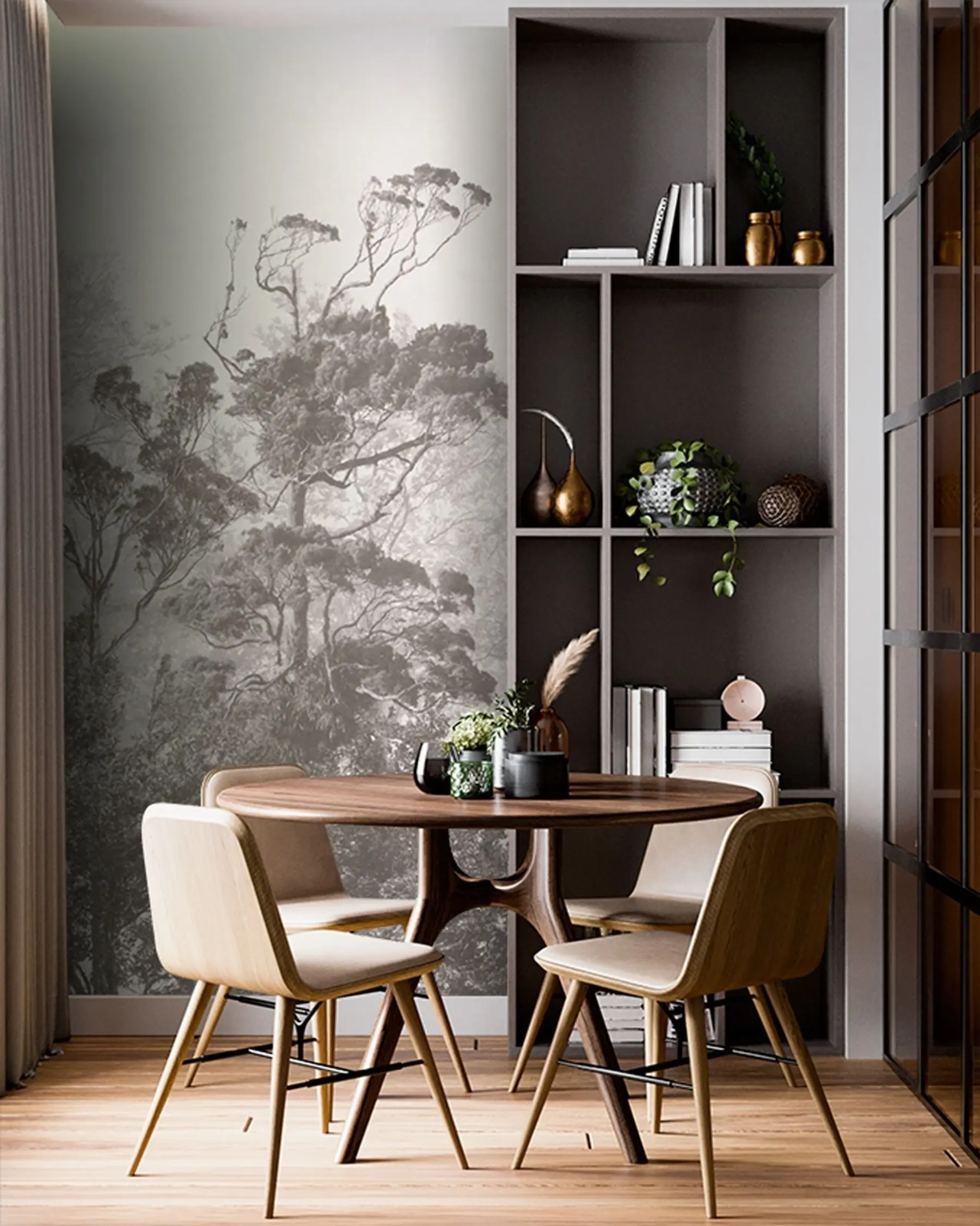 Fototapeedid Puud grunge taustal u79824