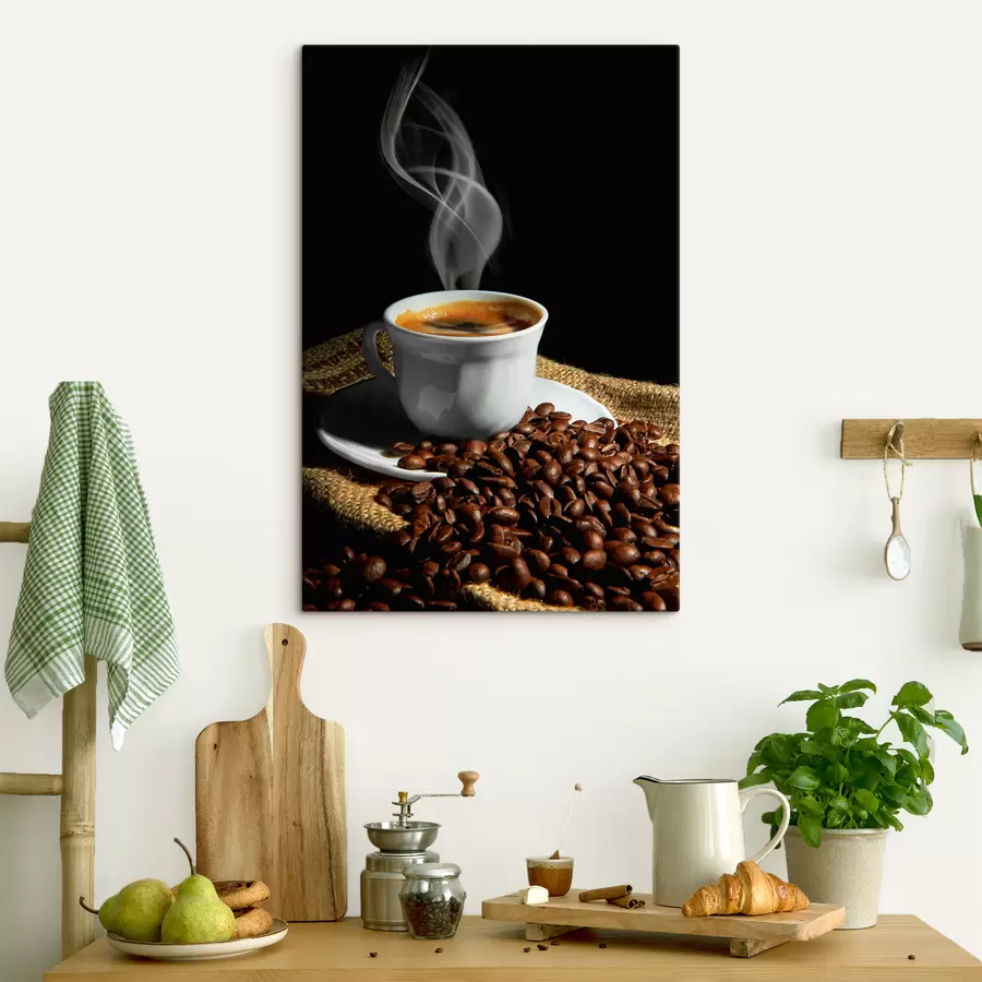 Pilt Toit, ühe päritoluga kohv ja lauanõud s07770