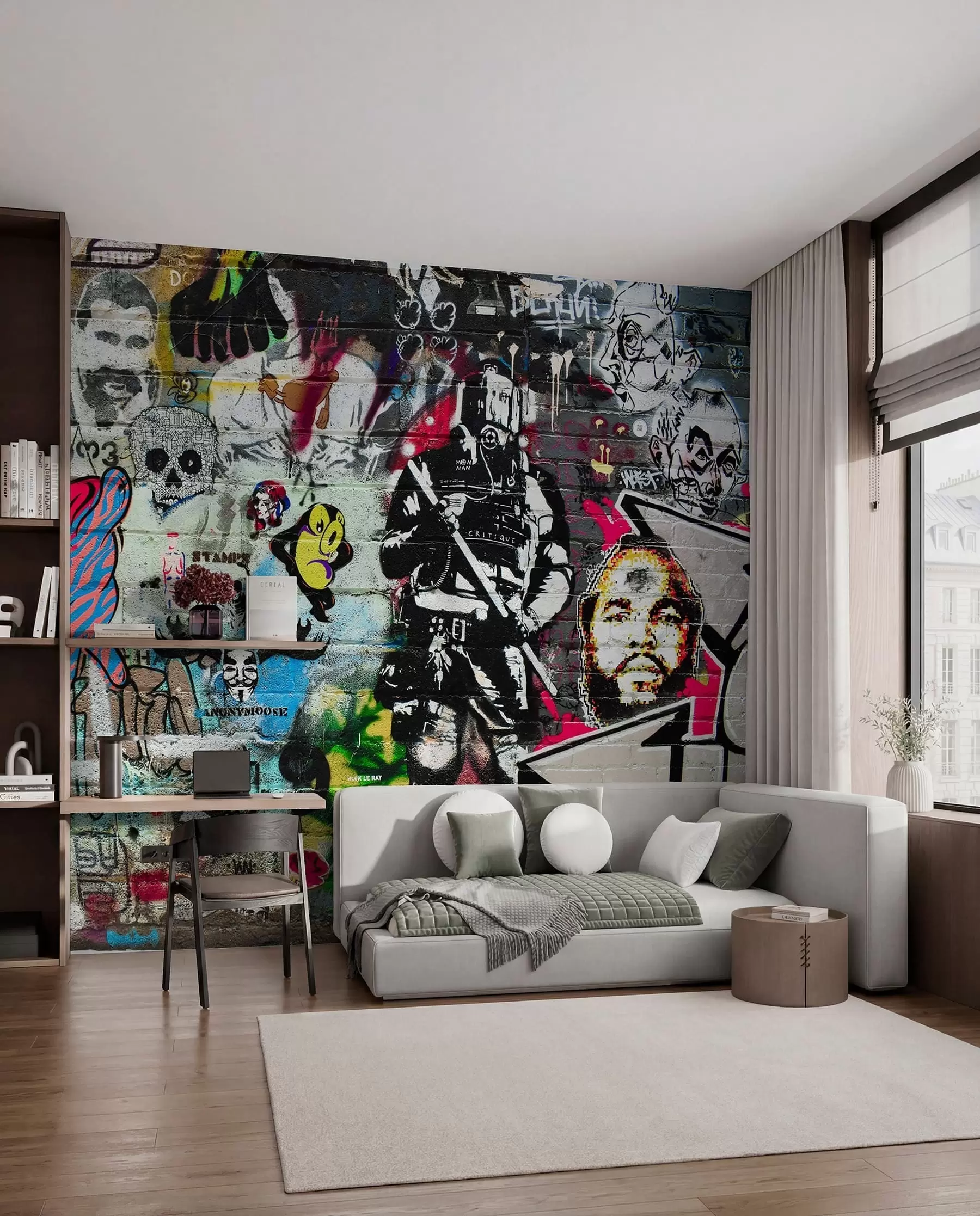 Fototapeedid Graffiti, kunst ja font u12434