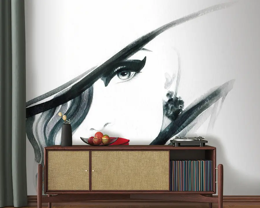 Fototapeedid Pea, huul ja kulmud u52945