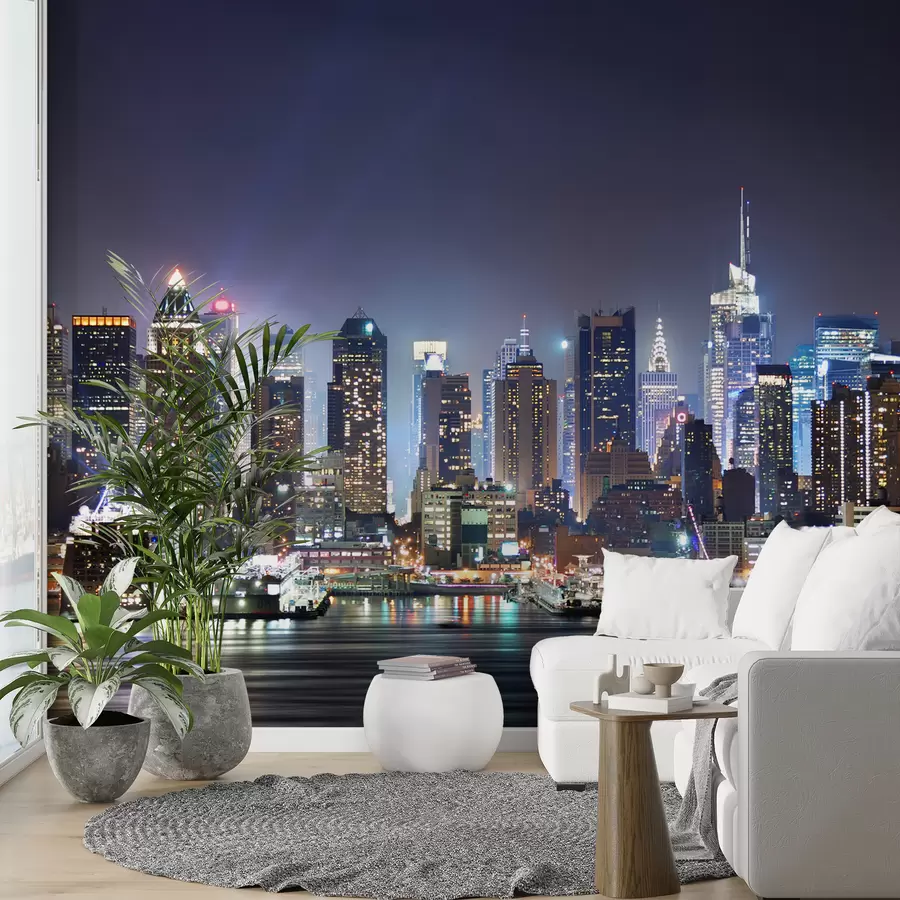 Fototapeedid Hoone, pilvelõhkuja ja vesi u54515