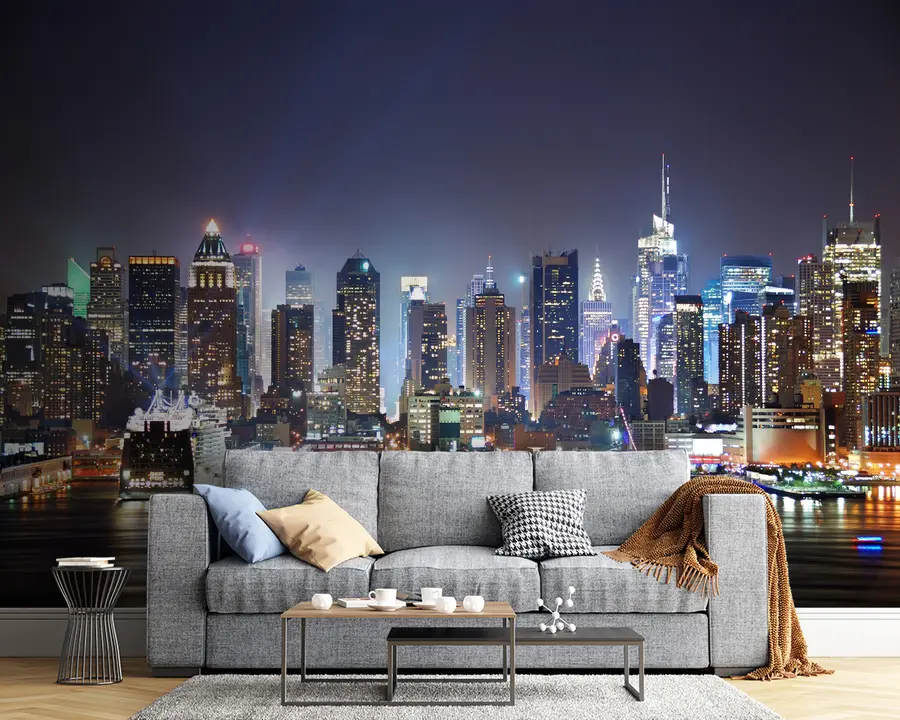 Fototapeedid Hoone, pilvelõhkuja ja vesi u54515