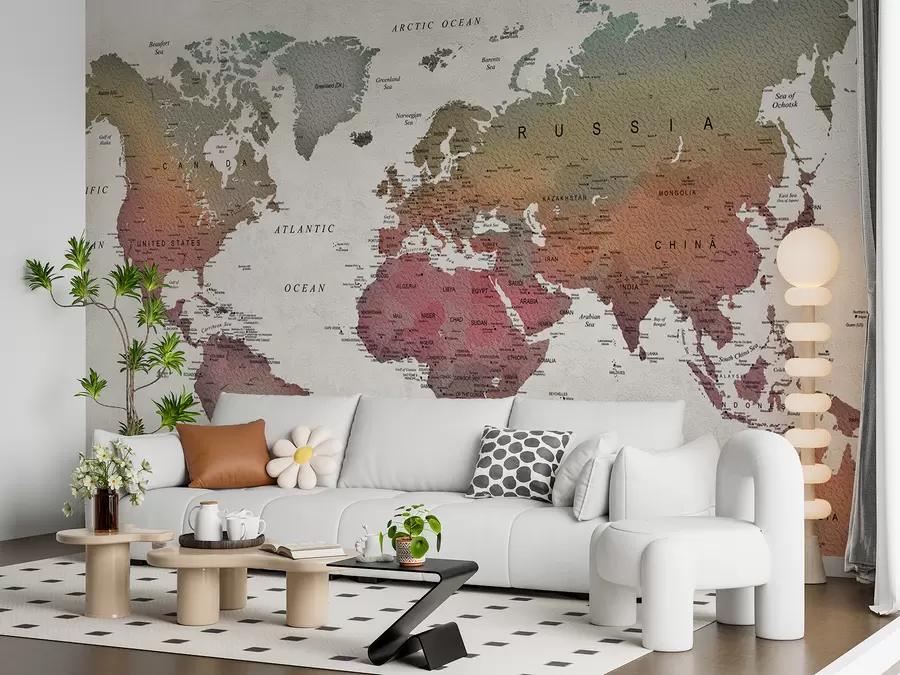 Fototapeedid Brown, maailm ja ökoregioon u64316