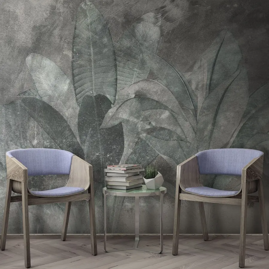 Fototapeedid Banaanilehed kivisel taustal u73884