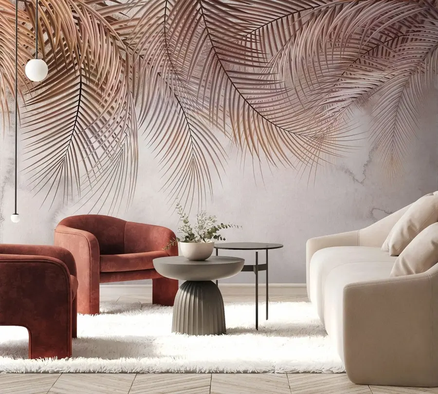 Fototapeedid Troopilised lehed udus metsas u73826