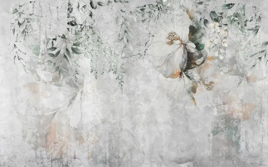 Fototapeedid Lill betoonist grunge taustal u73969