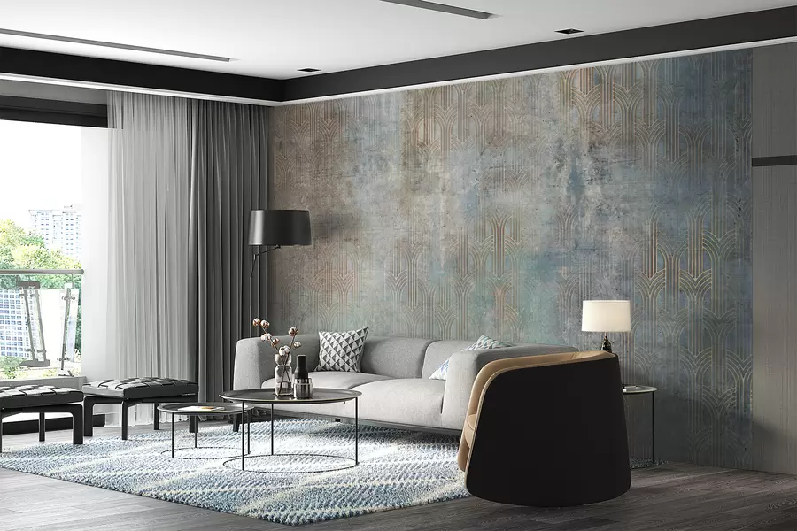 Fototapeedid Kaarjas muster grunge seinal u73973